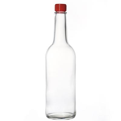 China Wine Glass Bottle Maker Customize Flint Screw Top 720ml Liquor Glass Bootle for sale