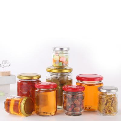 China Wholesale 150ml 240ml 350ml 500ml 770ml Flint Empty Pickles Jam Food Sauce Packaging Glass Jars for sale