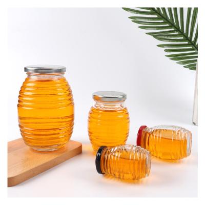 China 100g 250g 500g 1000g Honey Glass Jars Empty Bulk Food Jars Glass Suppliers for sale