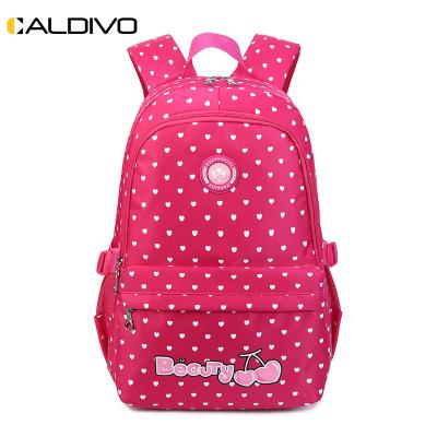 China CALDIVO Waterproof Backpack Factory Custom Wholesale Fashionable Girls Backpack Polyester Large Capacity Waterproof Ultralight Backpack for sale