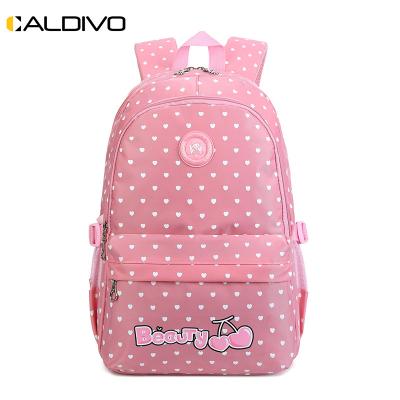 China Factory Wholesale Custom Portable Backpack Fashionable Backpack CALDIVO Student Quality Waterproof School Bags for sale