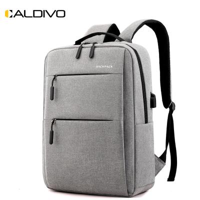 China With CALDIVO USB bags factory wholesale custom left filling left laptop backpack for business anti theft laptop backpack for sale