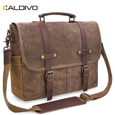 China Custom Wholesale Mesenger Bag CALDIVO Briefcase Factory Vintage Messenger Bag For Men Business Sling Bag Cross - Body Men Messenger Bag for sale