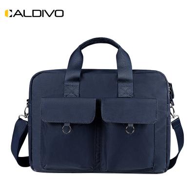 China Custom Wholesale Waterproof Polyester CALDIVO Bags Factory Business Laptop Bag With Pockets Multifunctional Laptop Cross - Body Bag for sale