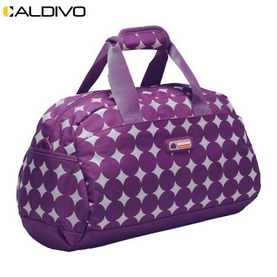 China Custom Wholesale Popular Women's Gym CALDIVO Sports Factory Polyester Compartment Travel Organizer Portable Foldable Bag for sale