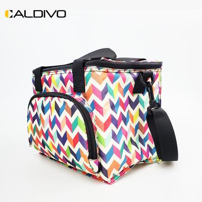 China Custom Wholesale Polyester CALDIVO Bag Factory Random Eco Friendly Tim Lunch Box Insulated Big Bag Women Insulated Lunch Bag for sale