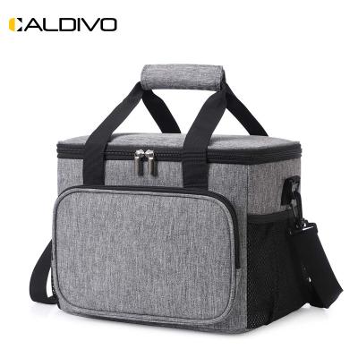 China Polyester CALDIVO bag factory wholesale custom canvas insulated meal prep lunch bag tyvek paper foldable insulated bag for sale