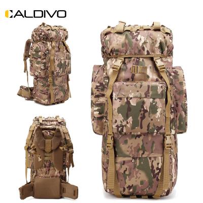 China CALDIVO Factory Bags Custom Wholesale Waterproof Military Tactical Backpack Anti-theft Military Bag Army Bag With Shoe Compartment for sale