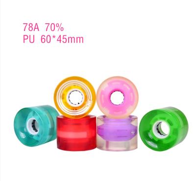 China Wholesale Adult High Quality Spot Light Up Flash LED PU Skateboard Longboard Skate Wheels for sale