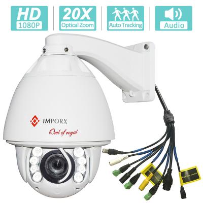 China Waterproof / Waterproof 2019 20x Zoom Auto Tracking Ptz Camera With Audio And Alarm for sale