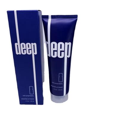 China Exfoliator Deep Blue Rub Topical Cream With Essential Oil 120 ml Lotion Blended Skin Care in a Base of Moisturizing Soothing for sale