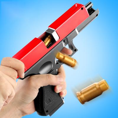 China New Boys Gift Air Gun Pistol Train Pistol Beginner Aim Model Simulation Toy Pistol Plastic EVA Foam Darts Bullets Gun Bullet Soft Toy Gun DIY Boys Gift for sale