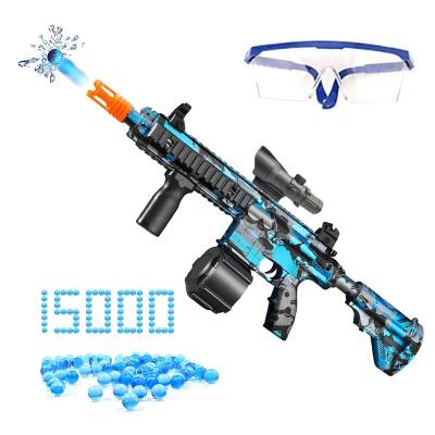 China Toy Gun 2022 New Camouflage M416 Manual And Electric 2 In 1 Spray Gun With Eco-friendly Water Bomb 15000pcs Camouflage M416 Toy Gunoggles for sale