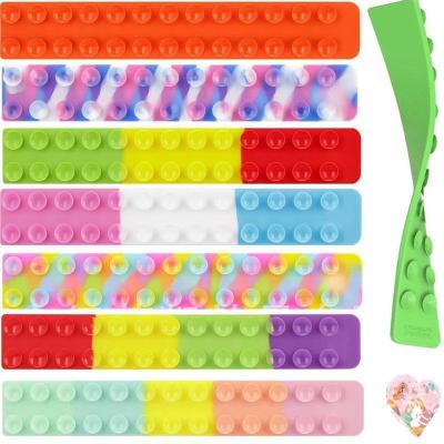 China Magic Silicone Sucker Squishy Person Toys Squeeze Toy Antistress Soft Squishy Relief Pat Pat Silicone Sheet Children Stress Suction Cup Square for sale