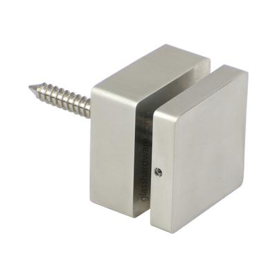 China Modern Stainless Steel Glass Adjustable Glass Bracket Railing Standoff Square Pin Bolts Fixing Bracket for sale