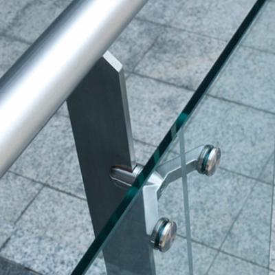 China Modern 2 Arm Full Glass Balustrade Fencing Stainless Steel Hardware Spider Braces Fittings With Spacers for sale