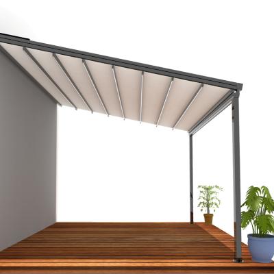 China Easily Assembled Automatic Retractable Motor Awings Window Skylight Ceiling PVC Fabric Material Roof for sale