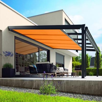 China Weather Resistant High Quality Outdoor Aluminum Electric Sliding Tent Pergola Roof Retractable Systems for sale