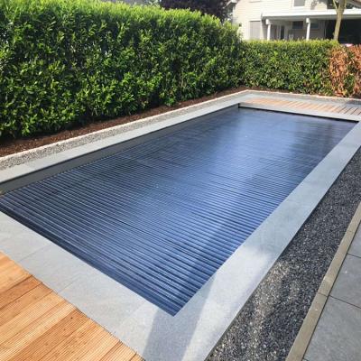 China All Season Adjustable Automatic Polycarbonate Pool Covers Slats Roller Polycarbonate Swimming Pool Cover for sale