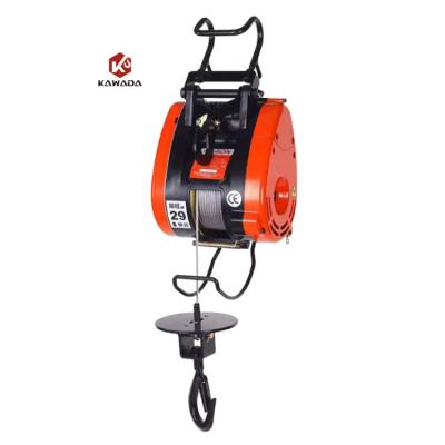 China Lifting Goods Hanging Light Duty Wire Rope Pulling Electric Winch Hoist 100kg 160kg for sale