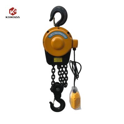 China DHS Model Hotels 500kg 1000kg 0.5T 1T Fixed Type Electric Lifting Chain Hoist for sale