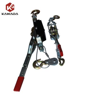 China Multi Functional Double Hook Gear Tool Wire Rope Tightener Ratchet Cable Hand Puller for sale