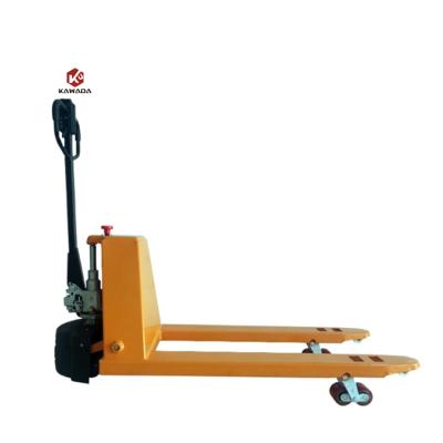 China Hotels Best Price 2000KG 2ton 550mm Width Semi Electric Pallet Truck for sale