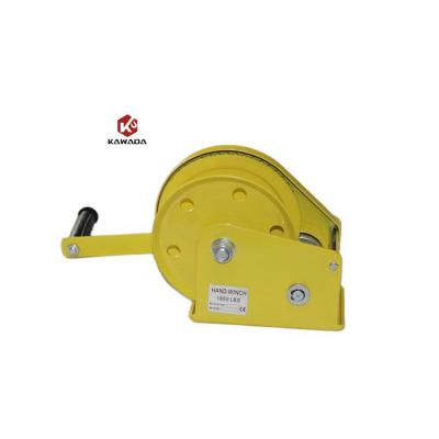 China Durable 1800lbs Wire Rope Hand Winch Hand Hoist Self Lifting Mini Locking Hand Puller Winch for sale