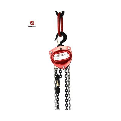 China Alloy Steel Block Chain Hoist Loading Capacity 500kg 1500kg 6m 10m 2t Chain Lever Hand Manual Chain Hoist for sale