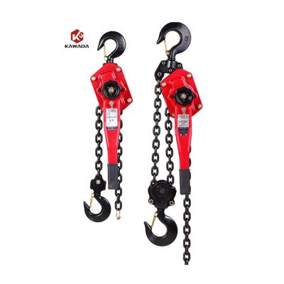 China 500kg 0.5ton 0.75ton 1ton Deluxe Portable Small Lifting Tools Hoist Chain Block Hand Lever Manual Crane for sale