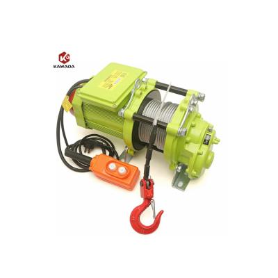 China Hotels China Factory Price 110V 220V 380V 400KG 500KG 600KG 30M 60M Cable Pulling Small Electric Winch Hoist for sale