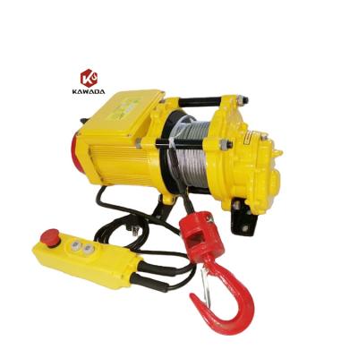 China Wholesale New Arrival 220V 110V 380V 3P Single Phase Hotels Small 400 Kg Electric Winch Hoist for sale