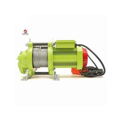 China Hotels layered type electric hoist 500 kg lifting hoist 30 m 60 m cable pulling small electric winch hoist for sale