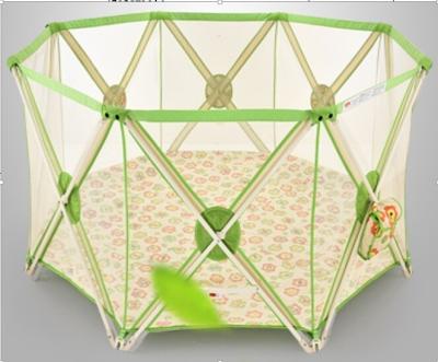 China One Band Fold Green Large Baby Playpen Fence With Durable Fabric for sale