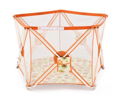 China Light Weight 5 Panel Portable Play Yard Adjustable , Easy To Clean for sale