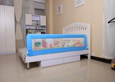 China Blue Lovely Cartoon child safety railing mesh / Mesh Bed Rail For Toddler Beds And Convertible Cribs for sale