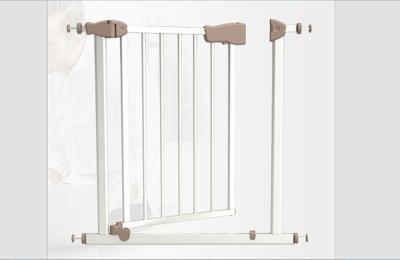 China Retractable Indoor Baby Gates u Shaped Frame , Expandable Metal Kids Gates for sale