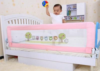 China Pink Safety Double Sided full bed rails Folding For Prevent Kids Dropping Down for sale