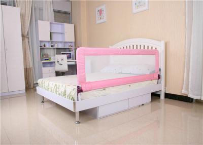 China Adjustable Portable Pink Mesh Bed Rails For Kids , Easy To Assemble for sale