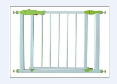 China Retractable White Child Safety Gates Stairs Closes Automatically for sale