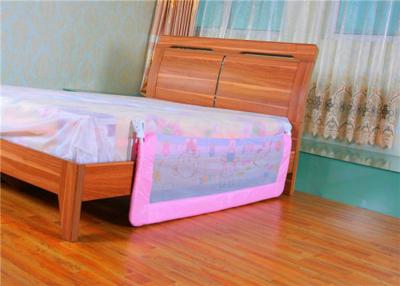 China Mesh Portable Adjustable Bed Rails / Pink Toddler Bed Railing for sale