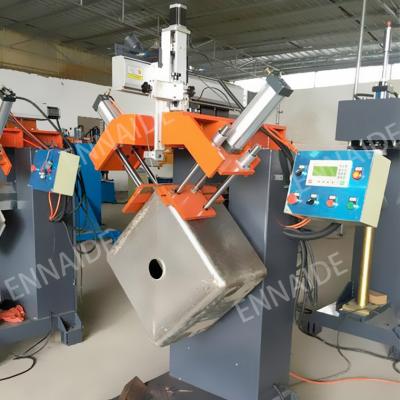 China Can welding the bottom and R corner round Ennaide automatic stainless steel/iron electric welding machine at once for sale