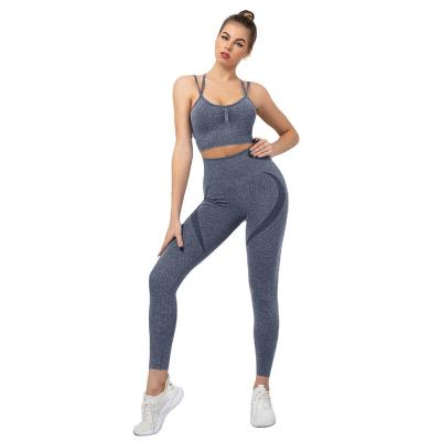 China Wholesale High Quality Breathable Yoga Sets Fitness Women Yoga Active Wear Bra Yoga Clothes Sets for sale