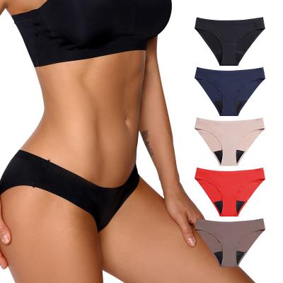 China 2022 Antibacterial Teens Wholesale Plus SizHigh Quality Leak Proof Cotton Sexy Period Panties Reusable Underwear High 4 Layers Size For Women for sale