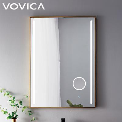 China Modern Time Style Rectangular Display Mirror Magnifying Rectangular Mirror For Bathroom for sale