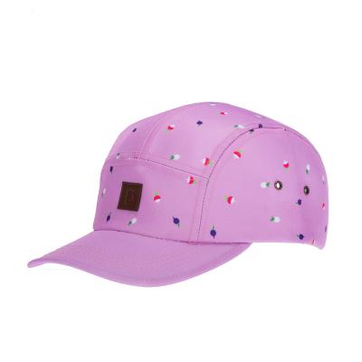 China breathable & Waterproof Customize Pink Hats 5 Panel Hat 5 Panel For Woman And Man for sale