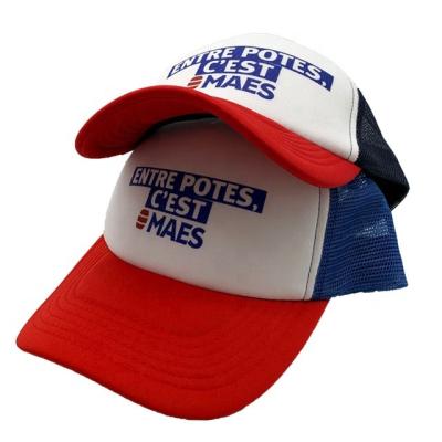 China COMMON Customized Mesh Caps Foam Plain Custom Made 5 Panel Trucker Hats for sale