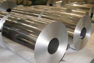 China 120mm - 1000mm Width Aluminium Foil Raw Material , Silver Industrial Size Aluminum Foil for sale