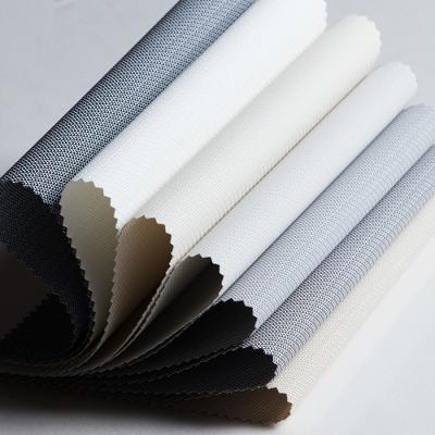 China Sustainable hande sample order 100% polyester coated with acrylic fabric for roller blinds uesed in living room, hotel, office for sale