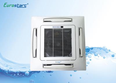 China instalación falsa enfriada certificada CE del techo de la unidad de la bobina de la fan del casete del agua 2.7KW en venta